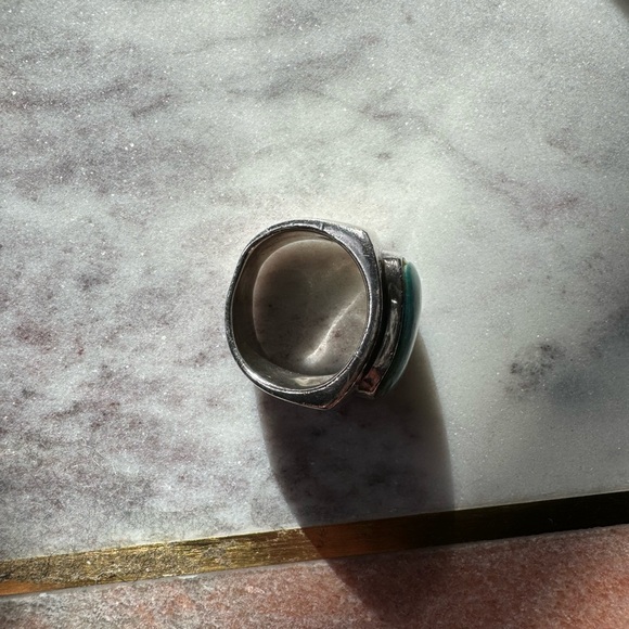 Beautiful real turquoise silver ring ~ - Picture 10 of 13